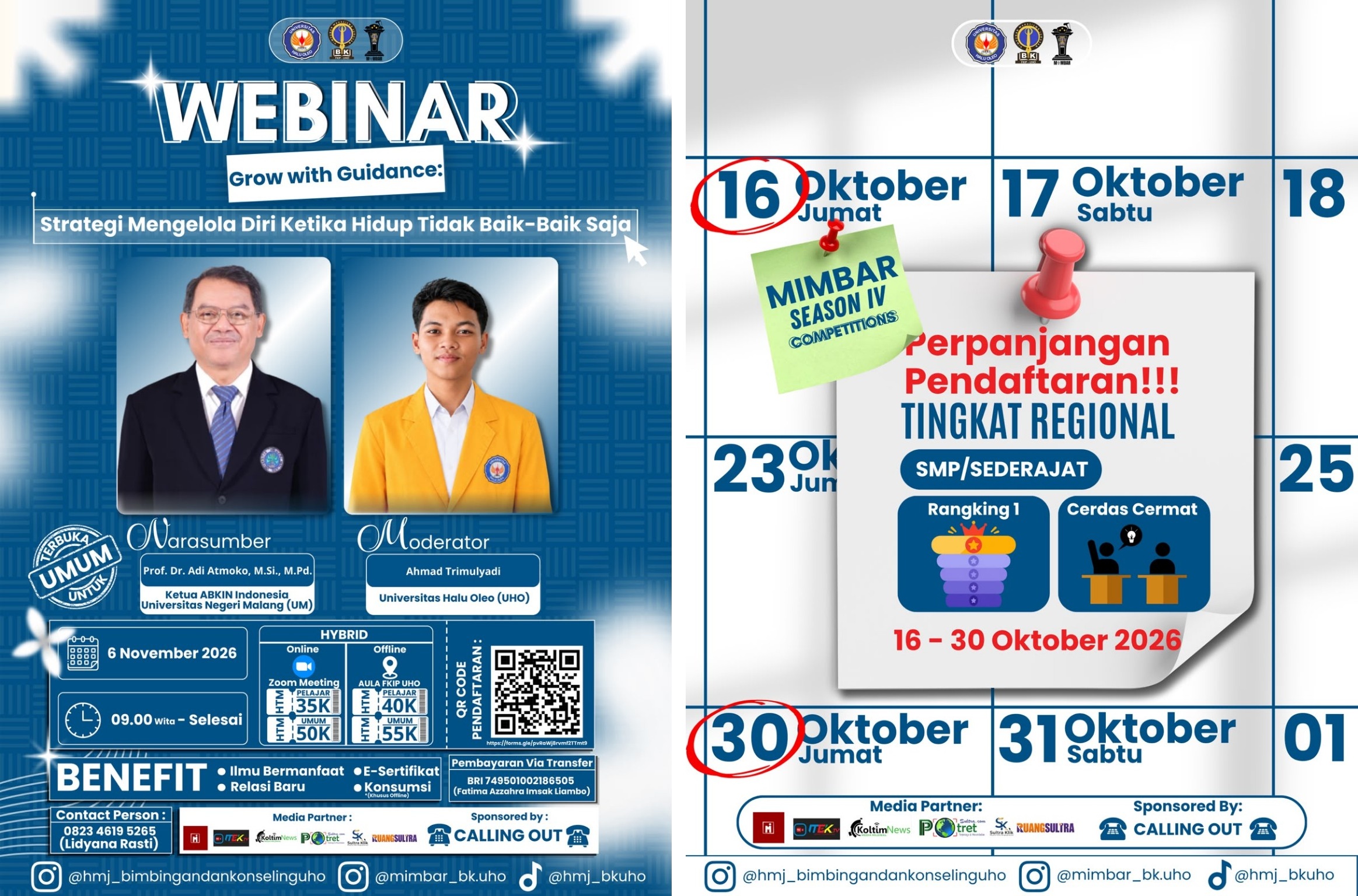 Kelola Diri dan Kembangkan Potensi, HMJ BK UHO Siapkan Dua Agenda Besar Edukatif